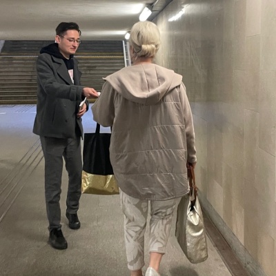 Akcja promocyjna Lewicy na ulicach Radomia